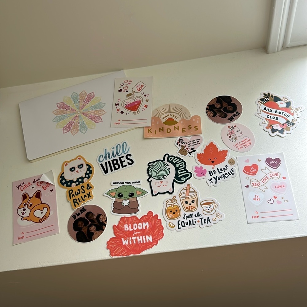 Sticker Pack Feminist Pro-Choice BLM Women’s Rights Accessories with notebook​